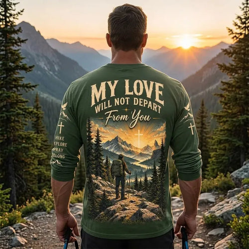 Christian Faith Mountain Landscape Long Sleeve Shirt