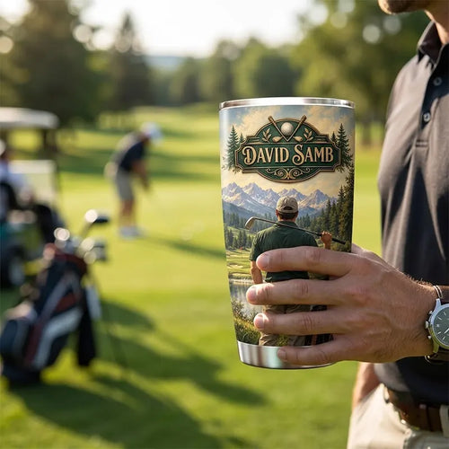 That's What I Do I Play Golf And I Know Things Golf 20oz Tumbler