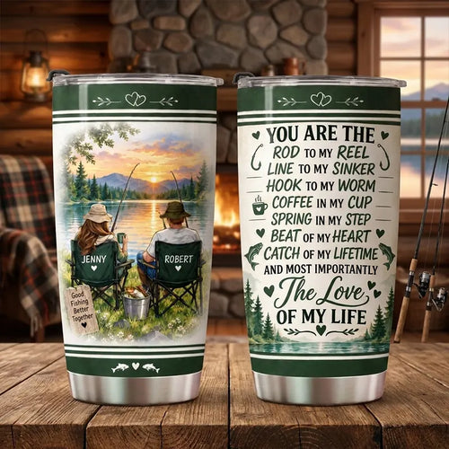 Better Together Fishing Couple 20oz Tumbler