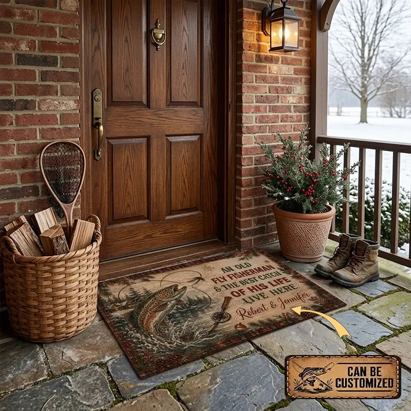 Personalized Fisherman & The Best Catch Doormat