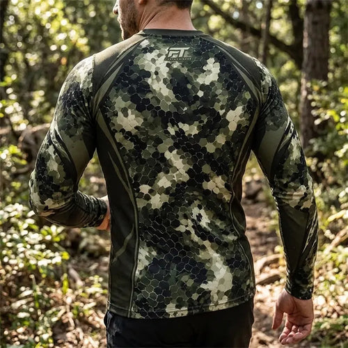 Custom Predator HexCamo Compression Long Sleeve Shirt
