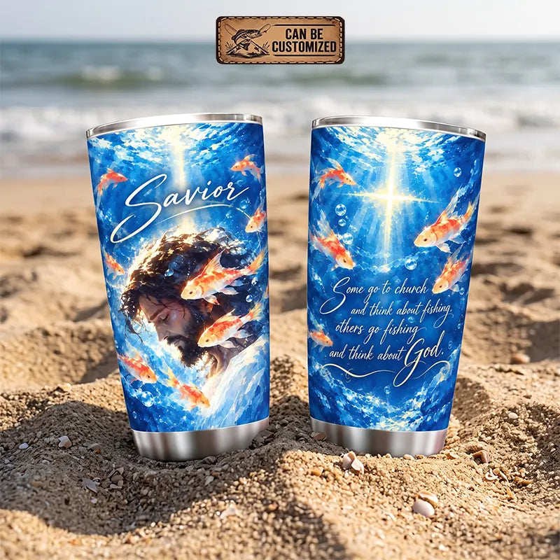 Savior Jesus Fishing Faith 20oz Tumbler