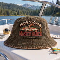 Professional Master Baiter Rainbow Trout Fishing Bucket Hat