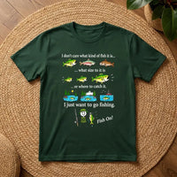 I Just Want To Go Fishing Fish On T-Shirt