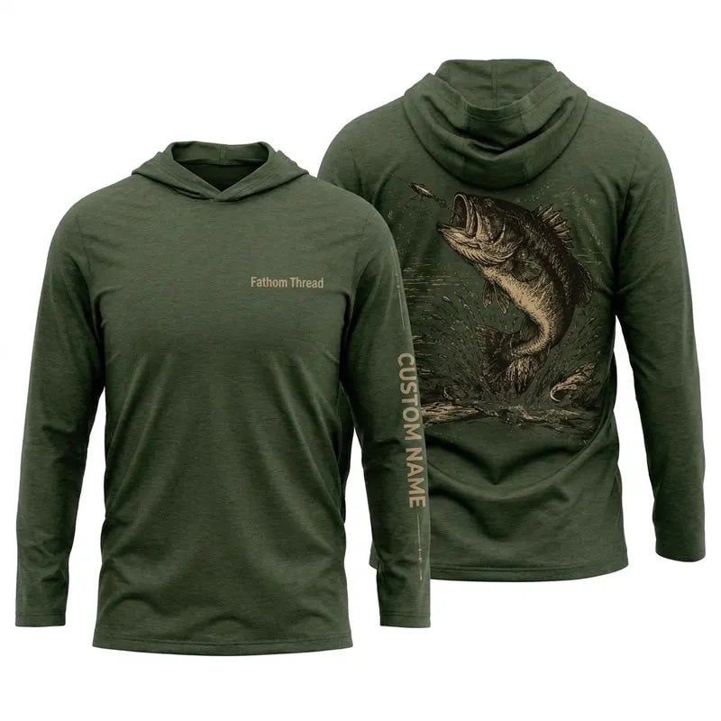 Personalized Bass Fishing Hoodie