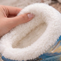Personalized Christian Jesus Fishing Fur Slippers