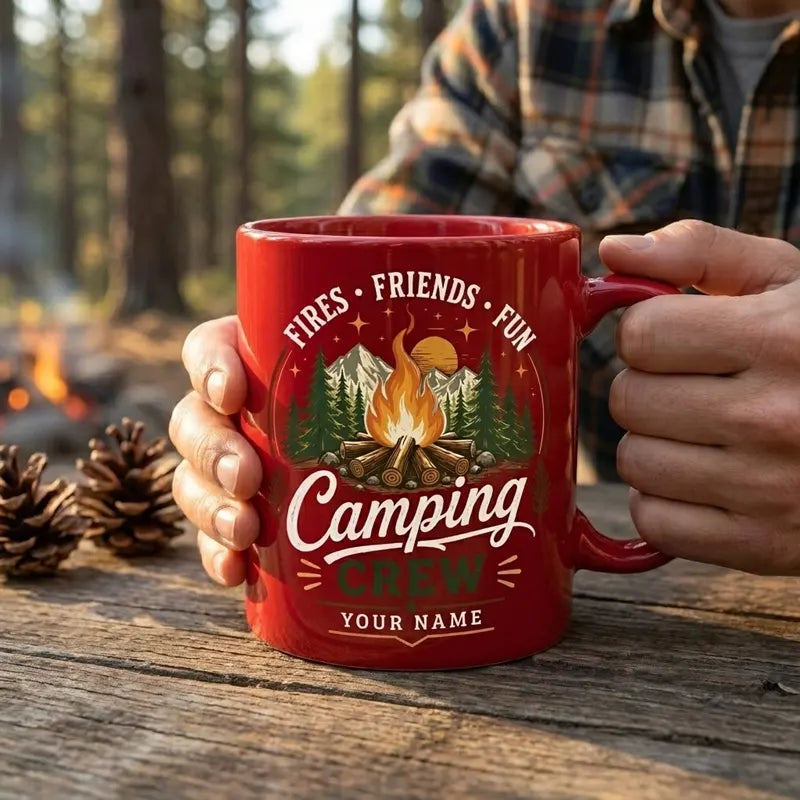Fires Friends Fun Camping Mug