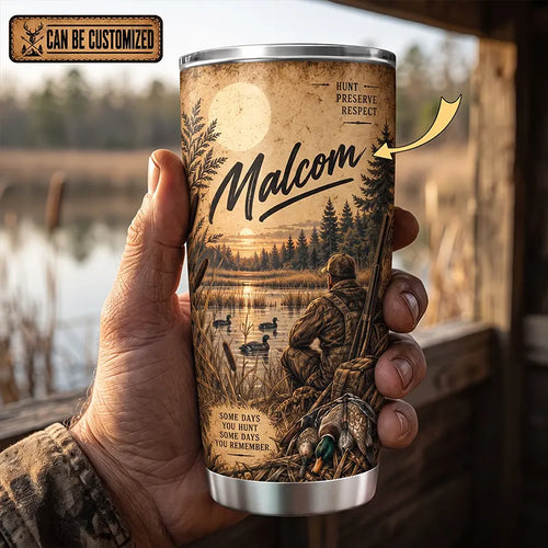 Personalized 20oz Duck Hunting Guide Tumbler