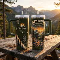 My Love Will Not Depart From You Christian Mountain 40oz Tumbler