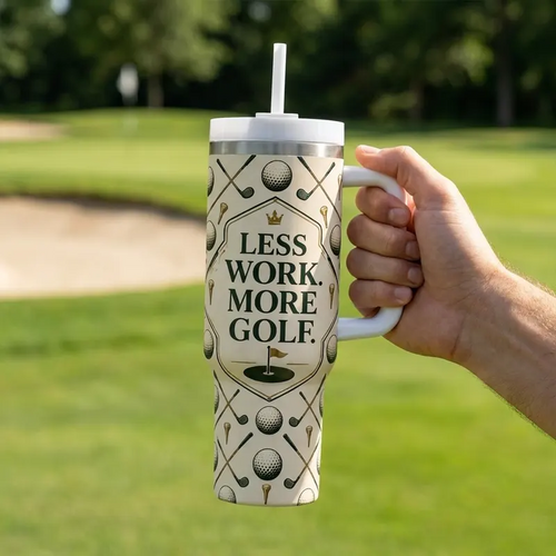 One More Round Won't Hurt Personalized 40oz Golf Tumbler