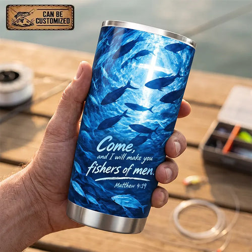 Personalized Fishers of Men Christian Fishing 20oz Tumbler