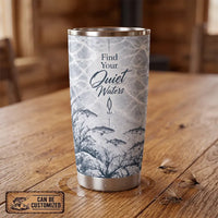 Personalized Find Your Quiet Waters Fishing 20oz Tumbler