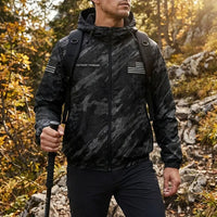 Fathom Thread Hunt Wild Camo Outdoor Windbreaker Jacket