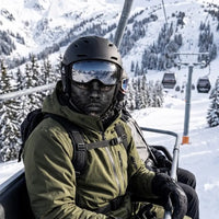 Black Cat Silver Goggles 3D Printed Ski Mask