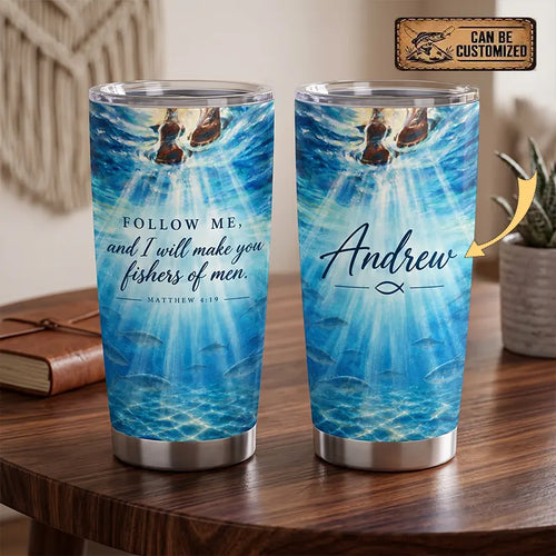 Personalized Fishers of Men Christian Fishing 20oz Tumbler