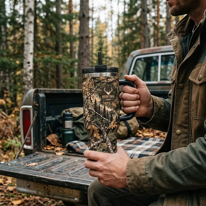 Hunting Lifestyle Deer Fathom Thread 40oz Tumbler