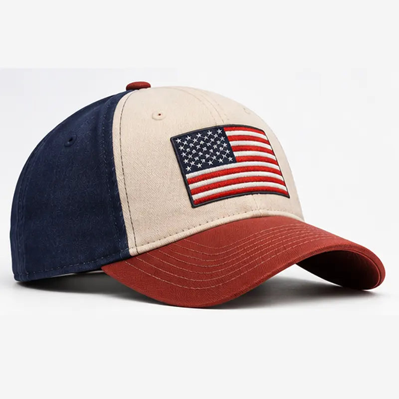 Classic America Flag Embroidered Cap