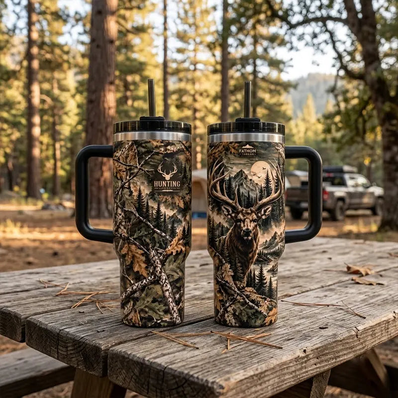 Hunting Lifestyle Deer Fathom Thread 40oz Tumbler