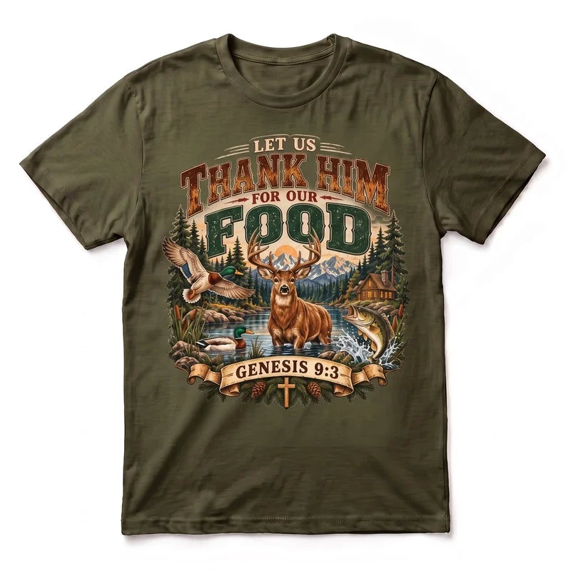 Personalized Christian Hunting Wildlife Outdoor Faith T-Shirt