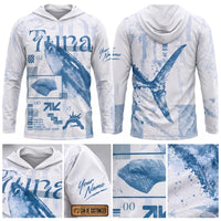 Tuna Fishing Ocean Design Hooded Long Sleeve Shirt
