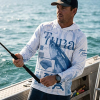 Tuna Fishing Ocean Design Hooded Long Sleeve Shirt