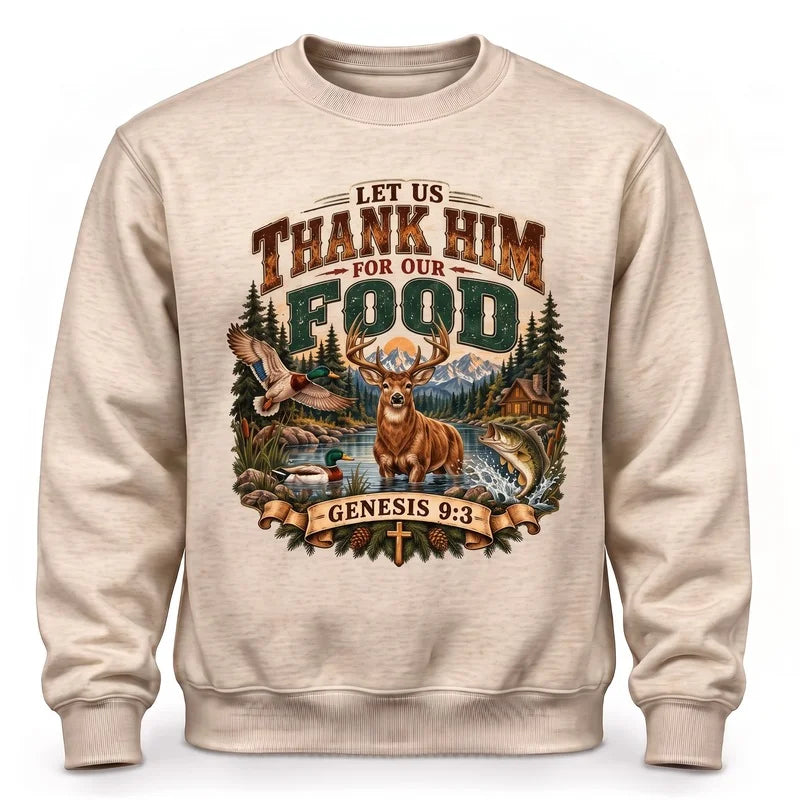 Personalized Christian Hunting Wildlife Outdoor Faith Sweater