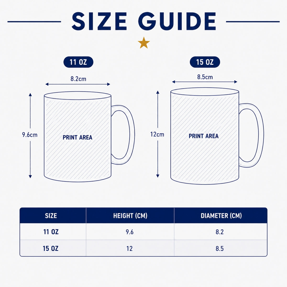 Size chart for this style