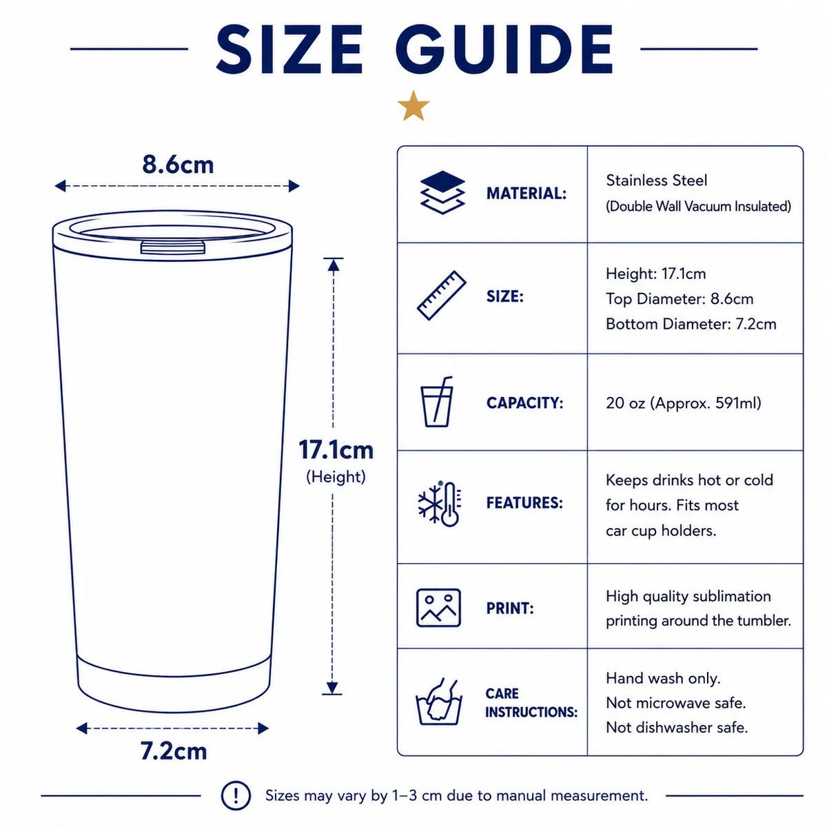 Size chart for this style