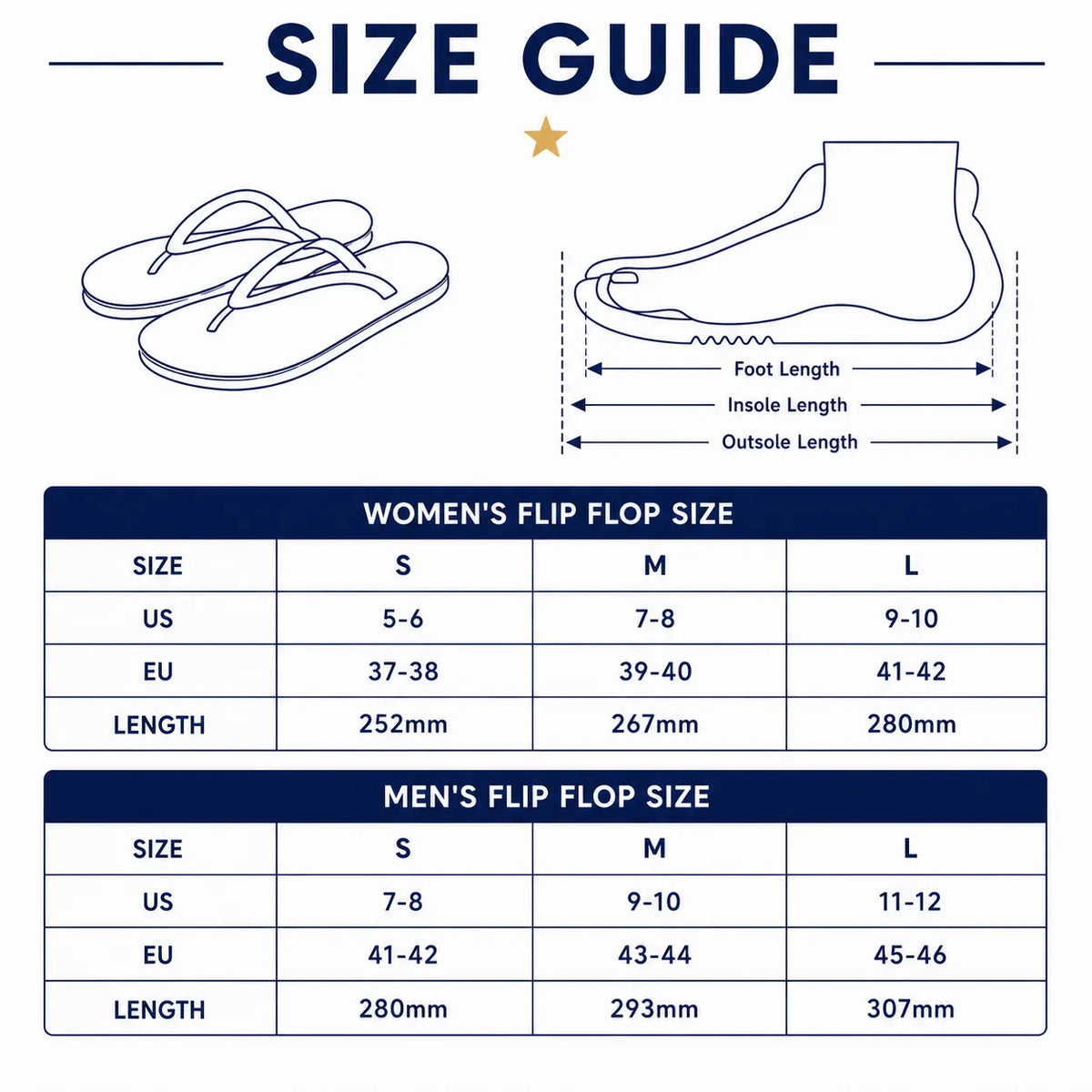 Size chart for this style