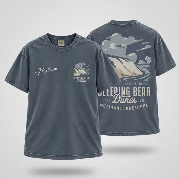 Personalized Sleeping Bear Dunes Michigan Vintage T-Shirt
