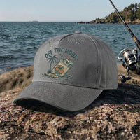 Off The Hook Retro Fishing Embroidered Cap