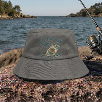 Off The Hook Retro Fishing Embroidered Bucket Hat